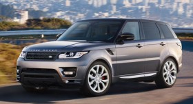 Photo de l&rsquo;ext&eacute;rieur de la Land Rover Range Sport 2016, l&rsquo;avant du v&eacute;hicule.
