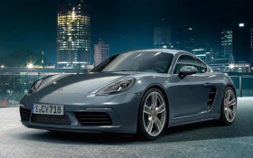 Photo de l&rsquo;ext&eacute;rieur de la Porsche 718 Cayman 2016, sur un angle avant.