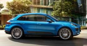 Photo de l&rsquo;ext&eacute;rieur de la Porsche Macan S 2016, sur un angle avant.